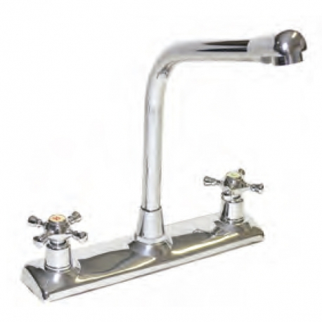 TWO HANDLE HIGH RISE KITCHEN FAUCET