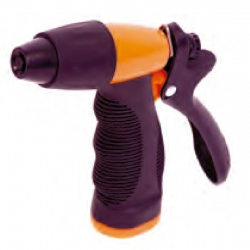 PLASTIC NOZZLE WITH RUBBER HANDLE